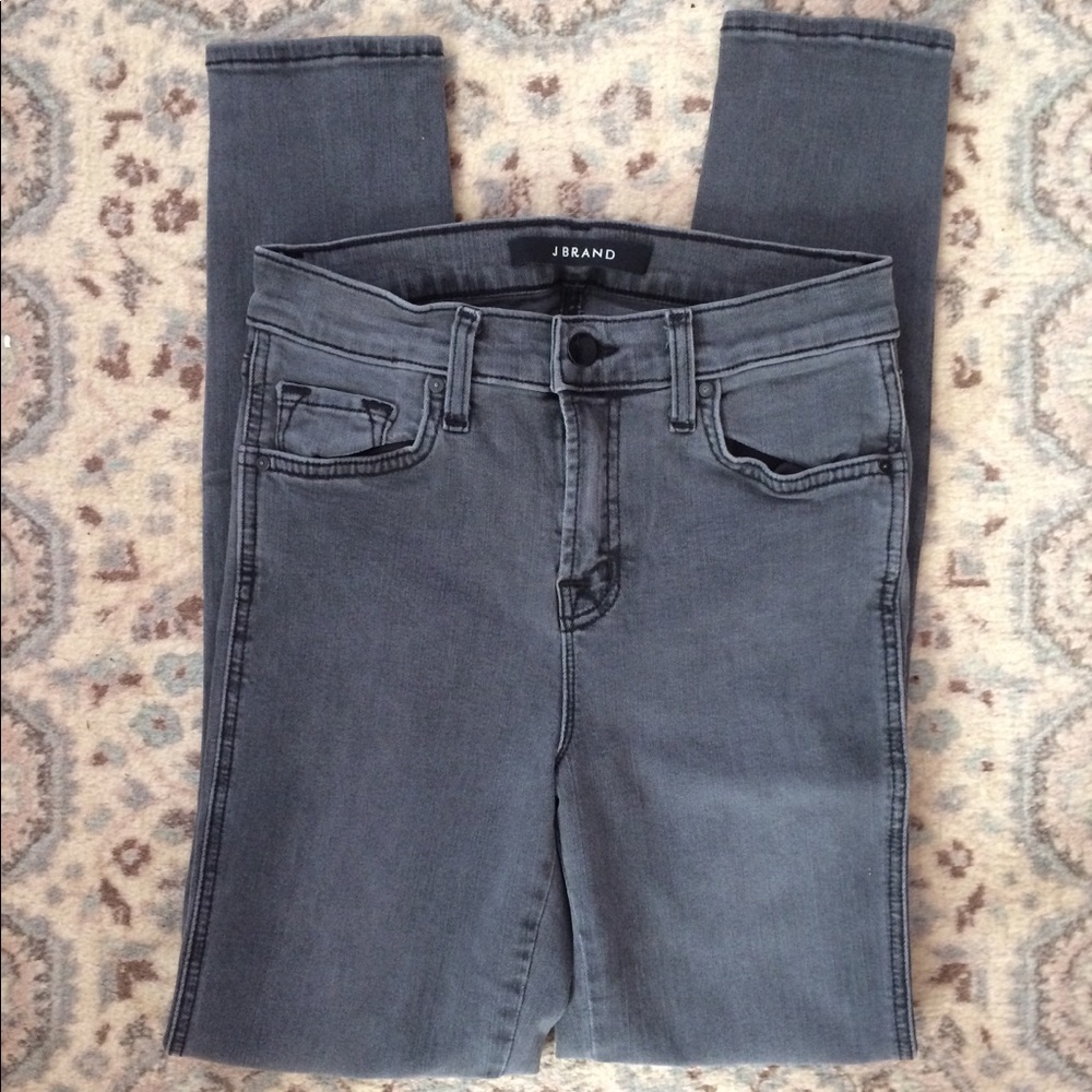 J Brand Dark Gray Skinny Jeans